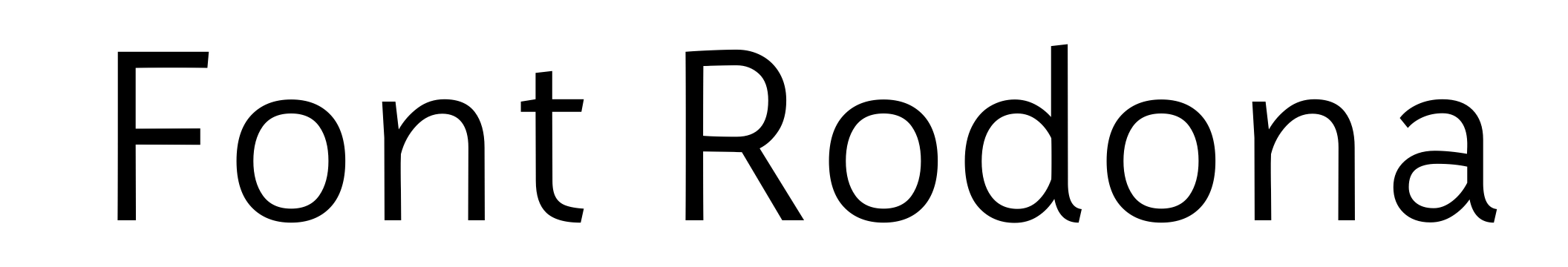 Font Rodona